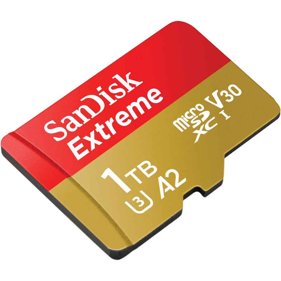 SanDisk Extreme 1TB UHS-I microSD Card for High-Performance Recording and App Use