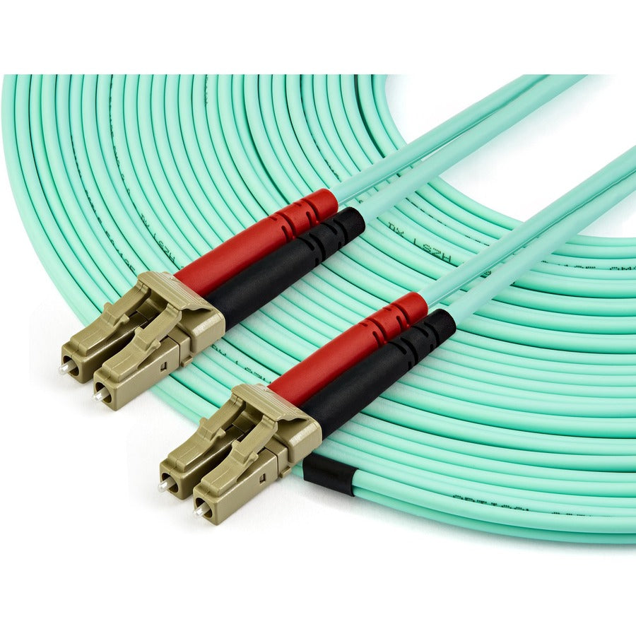 StarTech.com 15m (50ft) LC to LC OM3 Multimode Fiber Optic Patch Cable - 10Gbps Data Transmission