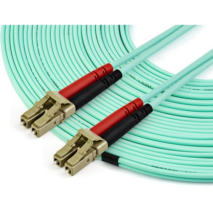 StarTech.com 15m (50ft) LC to LC OM3 Multimode Fiber Optic Patch Cable - 10Gbps Data Transmission