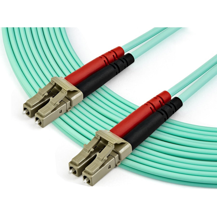 StarTech.com 7m (22ft) LC/UPC to LC/UPC OM3 Multimode Fiber Optic Patch Cable, Full Duplex 50/125 Zipcord, 10 Gbps, LSZH Jacket