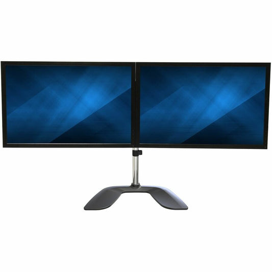 StarTech.com ARMDUALSS Dual Monitor Stand – Adjustable Articulating Desktop Mount for 32-Inch VESA Displays in Silver
