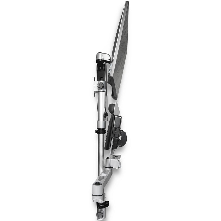 StarTech.com Wall Mount Workstation - Adjustable Single Monitor Sit-Stand Desk with Padded Keyboard Tray and Articulating Arm