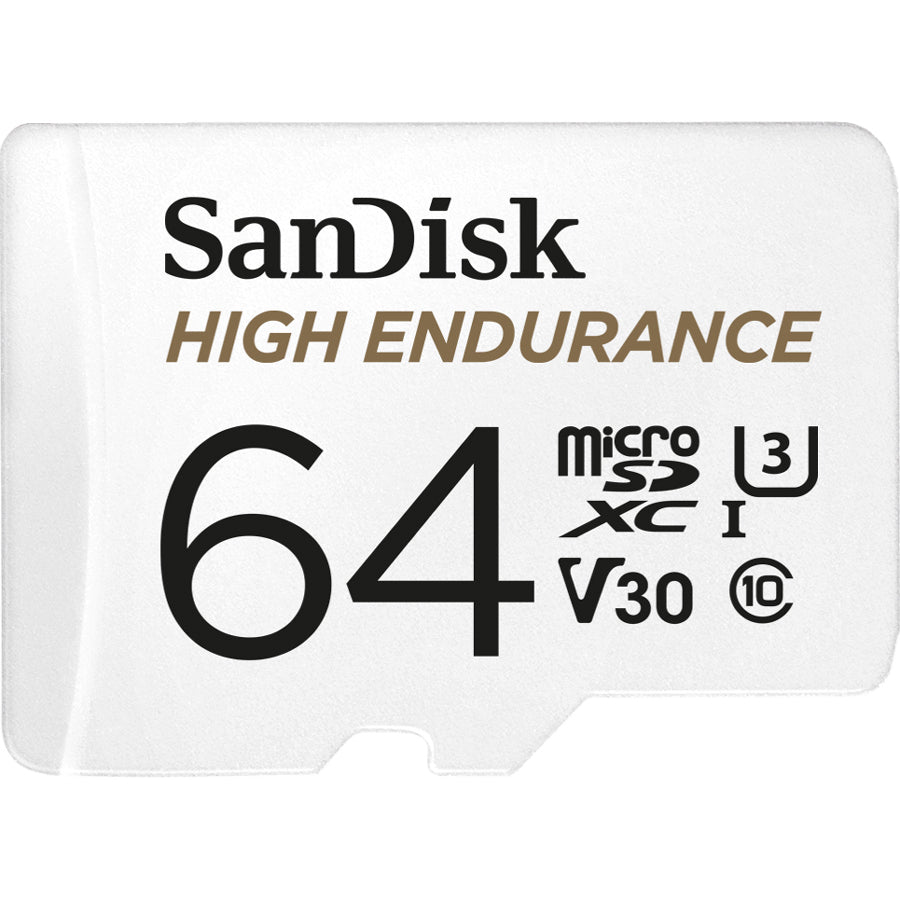 SanDisk High Endurance 64GB microSDXC Card for Dash Cams and Security Systems