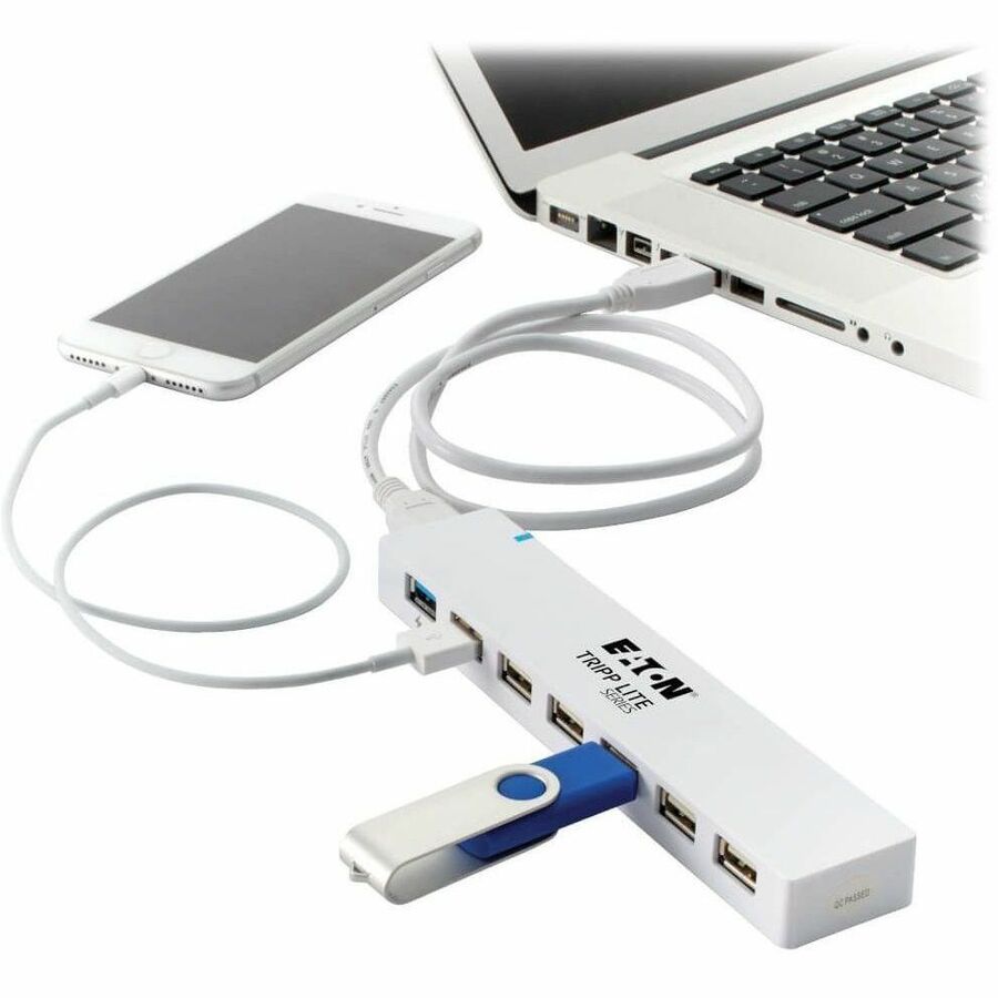 Eaton Tripp Lite Series 7-Port USB 3.0 / USB 2.0 Combo Hub with Charging - U360-007C-2X3