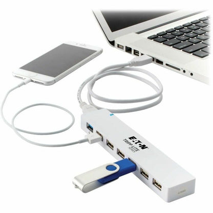 Eaton Tripp Lite Series 7-Port USB 3.0 / USB 2.0 Combo Hub with Charging - U360-007C-2X3