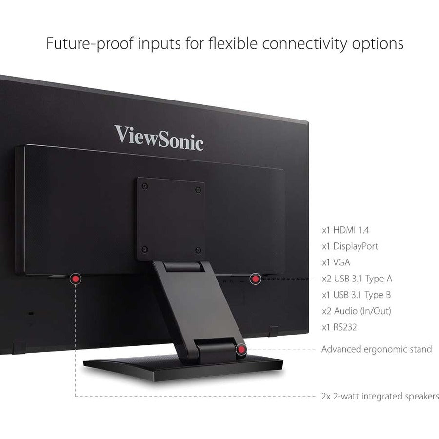 ViewSonic TD2760 27-inch Full HD Touchscreen Monitor with Multi-Touch and Versatile Connectivity