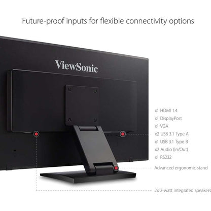 ViewSonic TD2760 27-inch Full HD Touchscreen Monitor with Multi-Touch and Versatile Connectivity
