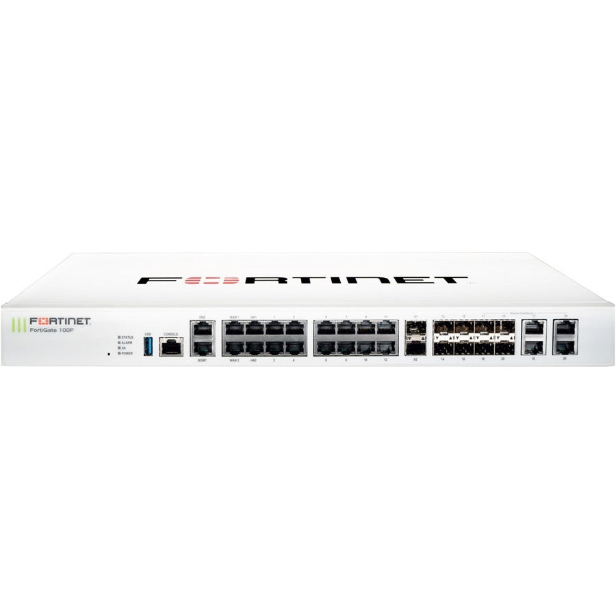 Fortinet FortiGate 100F Network Security Firewall Appliance – Advanced Threat Protection, 10-Gigabit Ethernet, 22 Ports