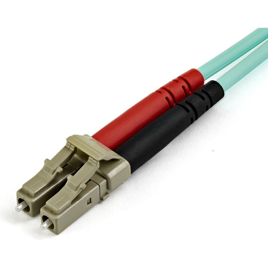 StarTech.com 15m (50ft) LC/UPC to LC/UPC OM4 Multimode Fiber Optic Patch Cable - 100G High-Speed Data Transmission