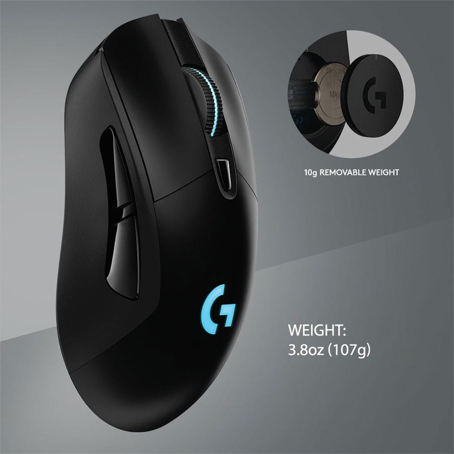 Logitech G703 LIGHTSPEED Wireless Gaming Mouse with HERO 16K Sensor and RGB Lighting