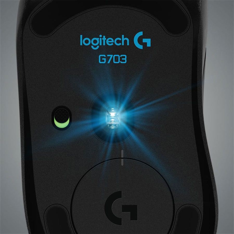 Logitech G703 LIGHTSPEED Wireless Gaming Mouse with HERO 16K Sensor and RGB Lighting