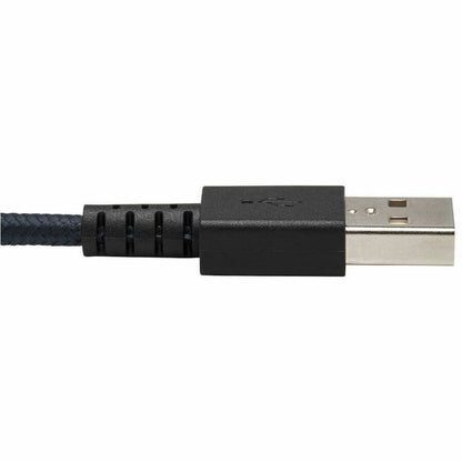 Eaton Tripp Lite Series Heavy-Duty USB-A to USB-C Cable, 10 ft, Gray - Durable USB 2.0 Data Transfer and Charging Cord with Reinforced UHMWPE and Aramid Fiber Construction