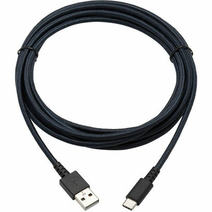 Eaton Tripp Lite Series Heavy-Duty USB-A to USB-C Cable, 10 ft, Gray - Durable USB 2.0 Data Transfer and Charging Cord with Reinforced UHMWPE and Aramid Fiber Construction