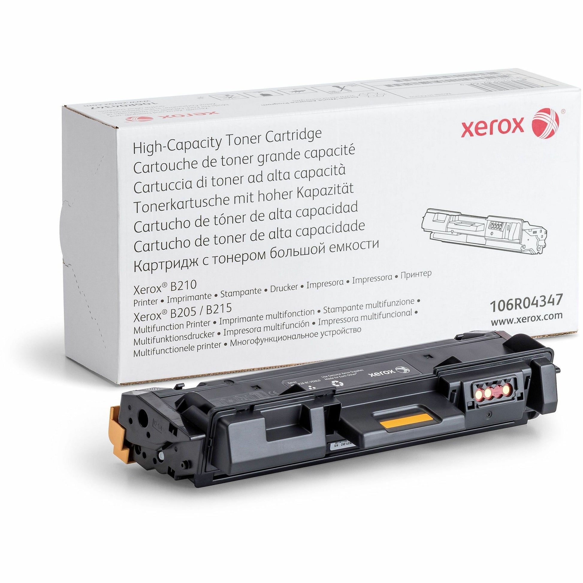 Xerox Genuine B210/B205/B215 High Capacity Black Toner Cartridge – 3000 Pages Yield