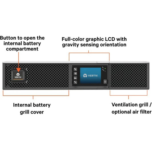 Vertiv Liebert GXT5 1500VA 120V Online Double Conversion UPS with SNMP/Webcard