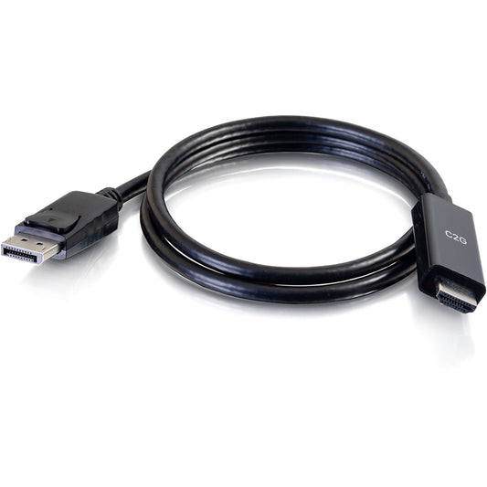 C2G 6ft 4K DisplayPort to HDMI Adapter Cable – Active DP 1.2 to HDMI 2.0, Supports 4K at 60Hz