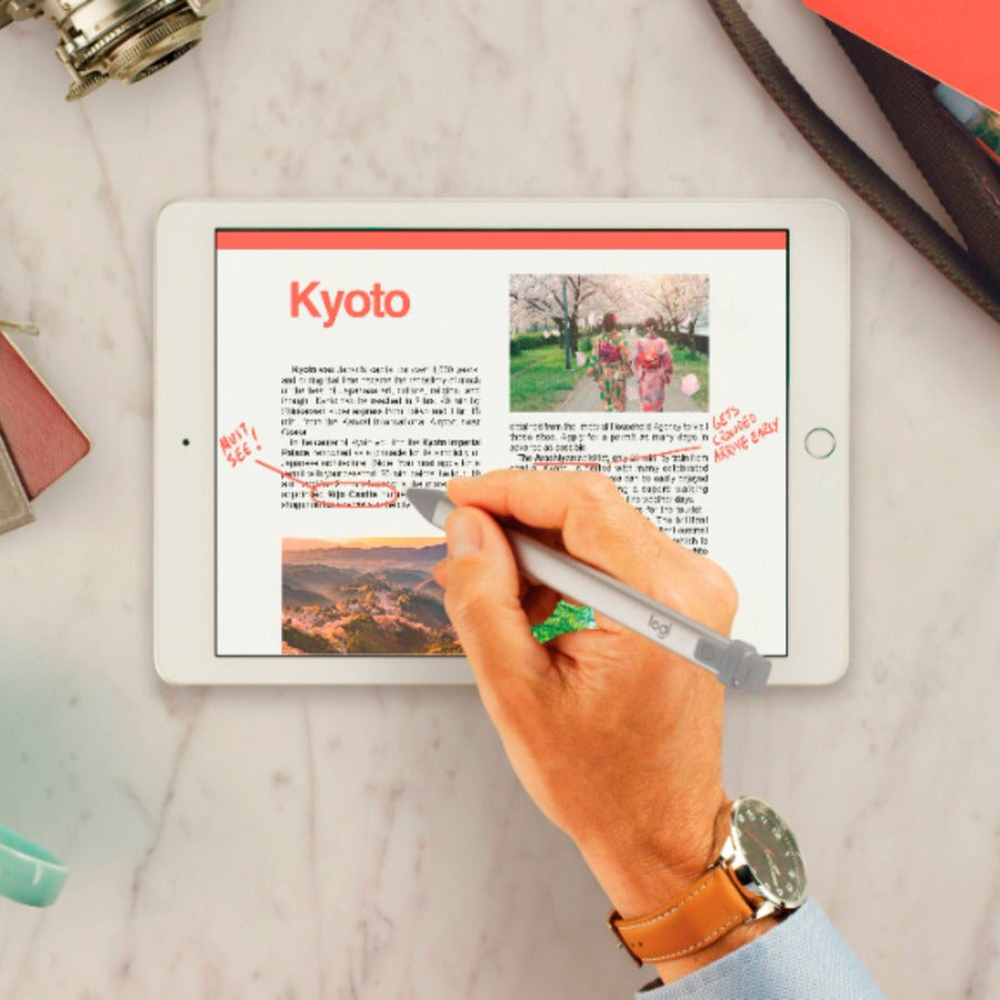 Logitech Crayon Stylus for iPad - Precise Digital Pencil with Replaceable Tip