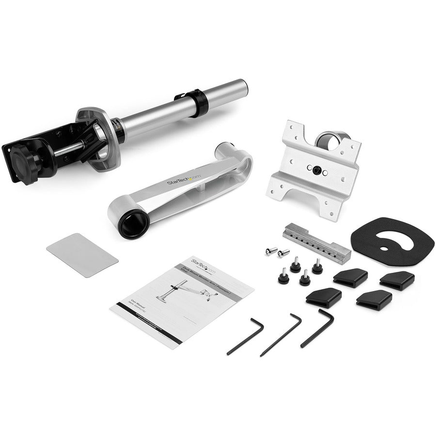 StarTech.com ARMPIVOTB2 Desk Mount Monitor Arm for 30 to 49-Inch Displays with Height Adjustment and Articulating Arm