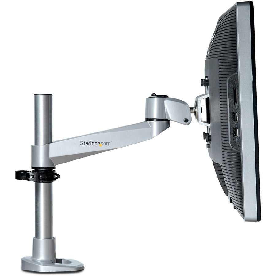 StarTech.com ARMPIVOTB2 Desk Mount Monitor Arm for 30 to 49-Inch Displays with Height Adjustment and Articulating Arm
