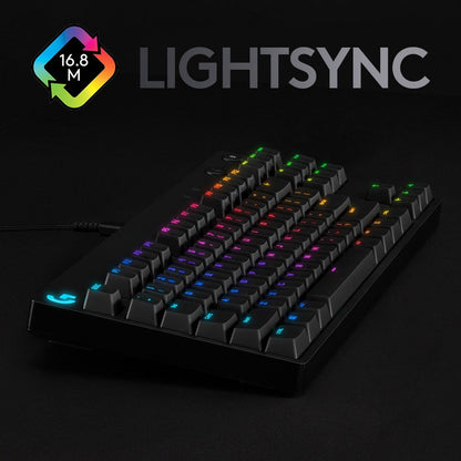Logitech PRO Mechanical Gaming Keyboard with Romer-G Tactile Switches and LIGHTSYNC RGB