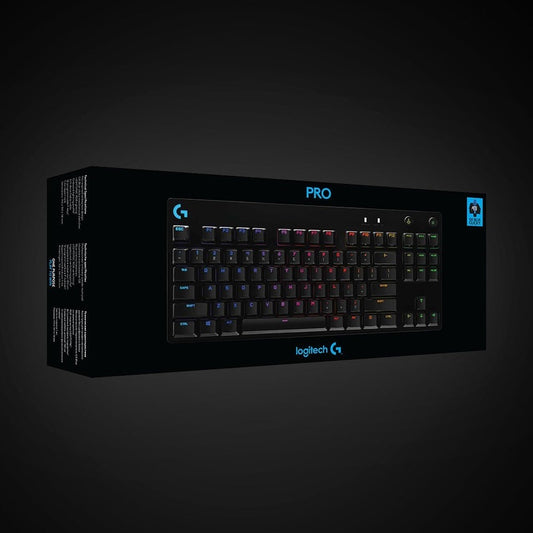 Logitech PRO Mechanical Gaming Keyboard with Romer-G Tactile Switches and LIGHTSYNC RGB