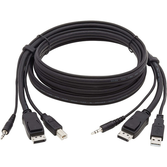 Eaton Tripp Lite Series P783-006 6 ft. 3-in-1 DisplayPort KVM Cable with USB and Audio for B002-DP1A4