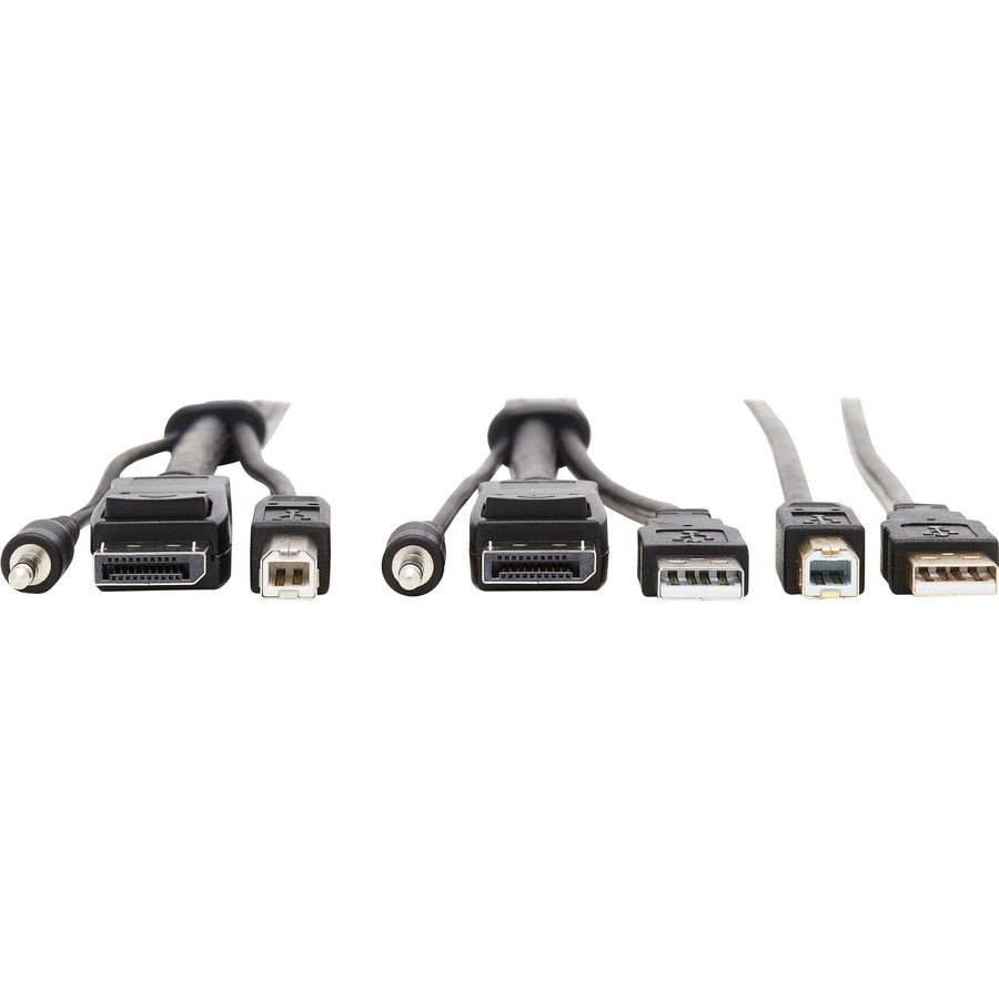 Eaton Tripp Lite Series DisplayPort KVM Cable Kit - 10 ft. with USB, Audio, and CAC Support