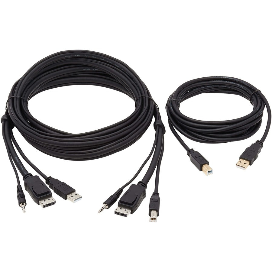 Eaton Tripp Lite Series DisplayPort KVM Cable Kit - 10 ft. with USB, Audio, and CAC Support