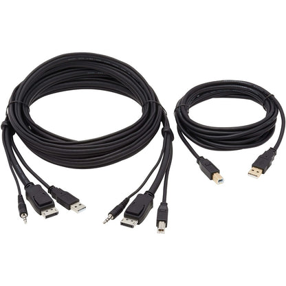 Eaton Tripp Lite Series DisplayPort KVM Cable Kit - 10 ft. with USB, Audio, and CAC Support
