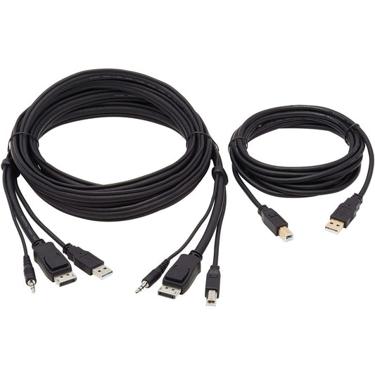 Eaton Tripp Lite Series DisplayPort KVM Cable Kit - 10 ft. with USB, Audio, and CAC Support
