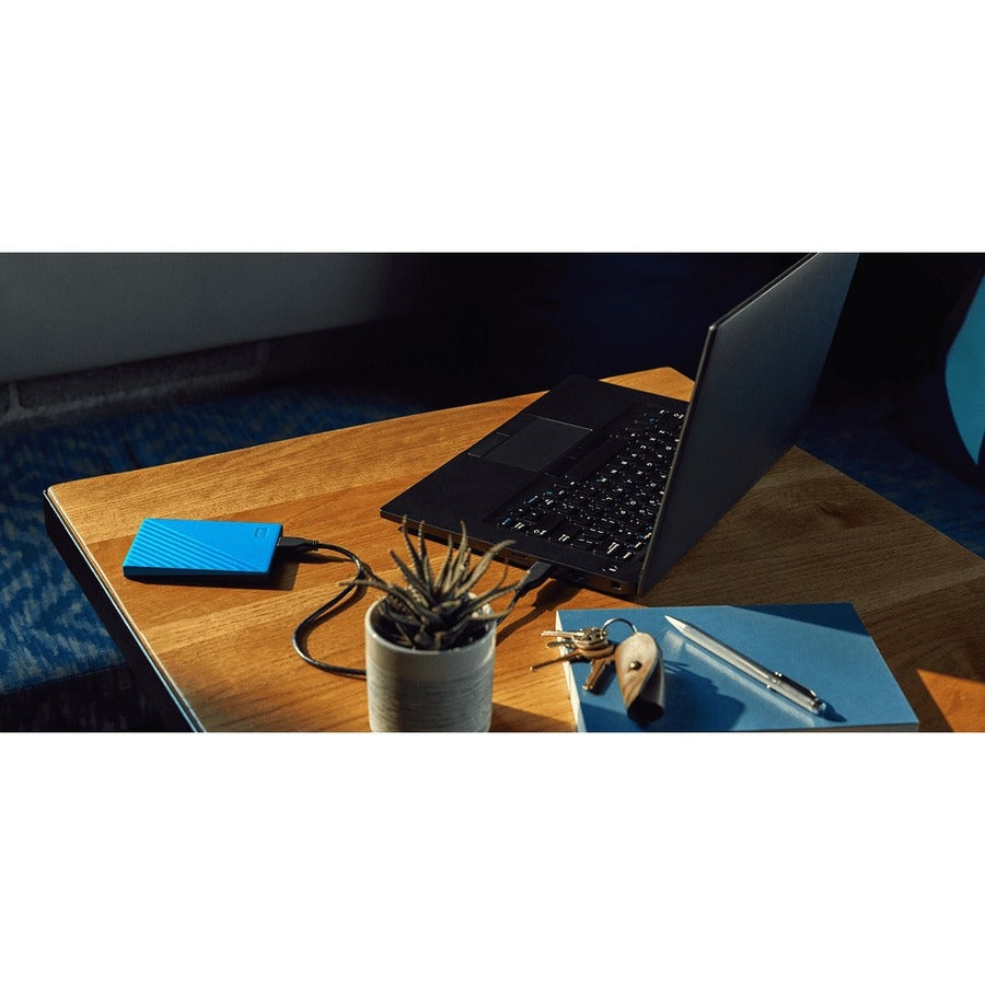 Western Digital My Passport 4TB Portable Hard Drive - Blue, USB 3.0 External Storage