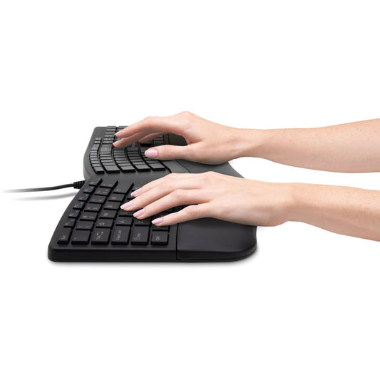 Kensington Pro Fit Ergo Wired Keyboard with Adjustable Tilt and Wrist Rest