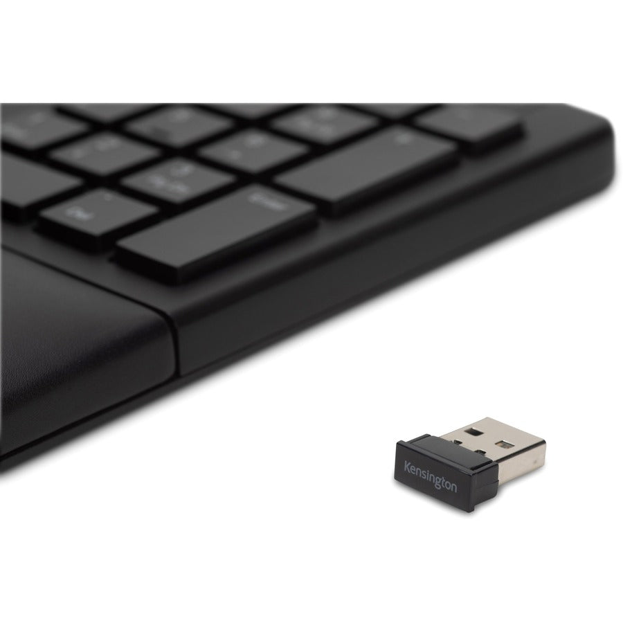 Kensington Pro Fit Ergo Wireless Keyboard and Mouse - Black, Part Number K75406US