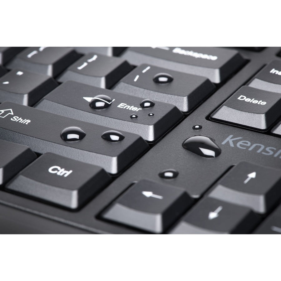 Kensington Pro Fit Ergo Wireless Keyboard and Mouse - Black, Part Number K75406US