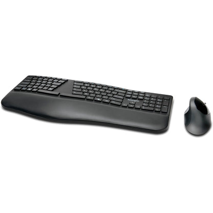Kensington Pro Fit Ergo Wireless Keyboard and Mouse - Black, Part Number K75406US