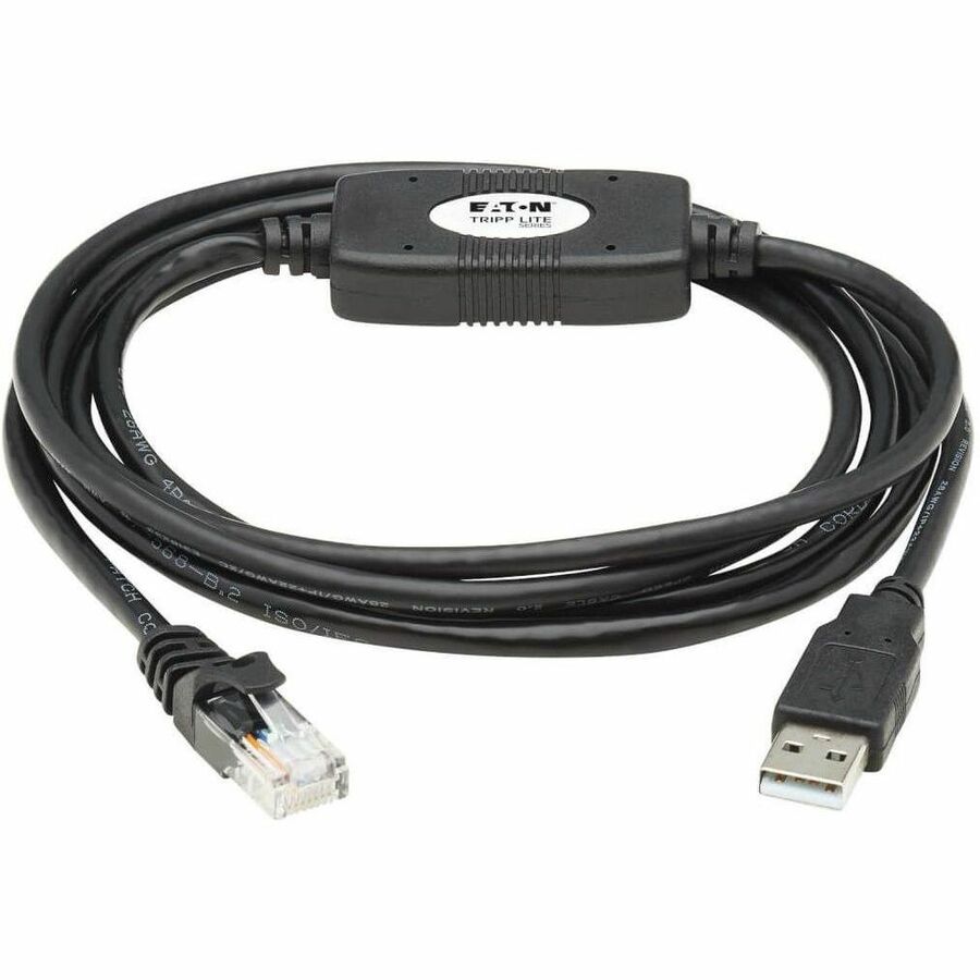 Eaton Tripp Lite Series USB-A to RJ45 Rollover Console Cable (U009-006-RJ45-X) – 6 ft, Cisco Compatible, High-Speed Data Transfer