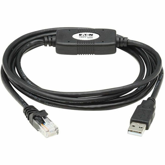 Eaton Tripp Lite Series USB-A to RJ45 Rollover Console Cable (U009-006-RJ45-X) – 6 ft, Cisco Compatible, High-Speed Data Transfer