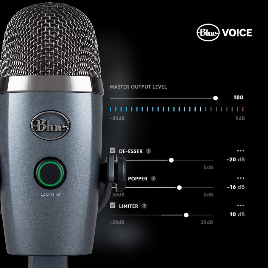 Blue Yeti Nano Wired Condenser Microphone for Streaming and Recording