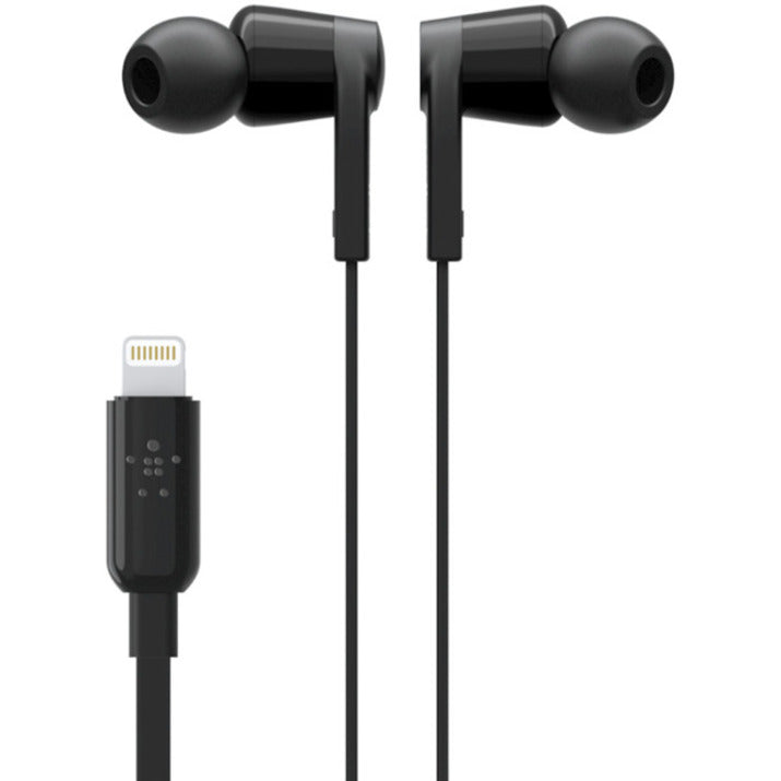 Belkin SOUNDFORM Wired Earbuds with Lightning Connector – In-Ear Stereo Headset for iPhone and Apple Devices
