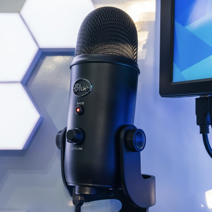 Blue Yeti Professional Multi-Pattern USB Microphone for Recording & Streaming