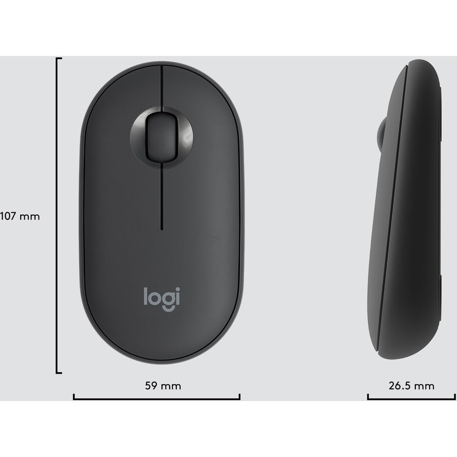 Logitech MK470 Slim Wireless Keyboard and Mouse Combo - Compact, Quiet, Modern Design in Graphite