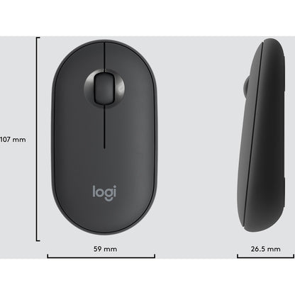 Logitech MK470 Slim Wireless Keyboard and Mouse Combo - Compact, Quiet, Modern Design in Graphite