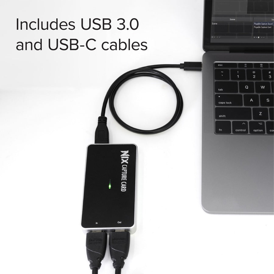 Plugable Performance NIX HDMI Video Game Capture Card 1080p 60FPS with USB-C & USB 3.0