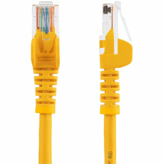 StarTech.com 15 ft Yellow Cat5e UTP Patch Cable with Snagless RJ45 Connectors and PoE Support