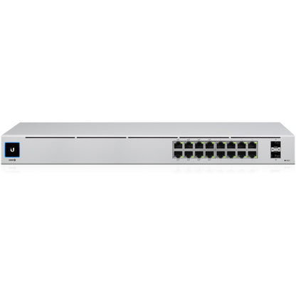 Ubiquiti UniFi USW-16-POE 16-Port Gigabit Managed Layer 2 Switch with PoE+ and SFP Ports
