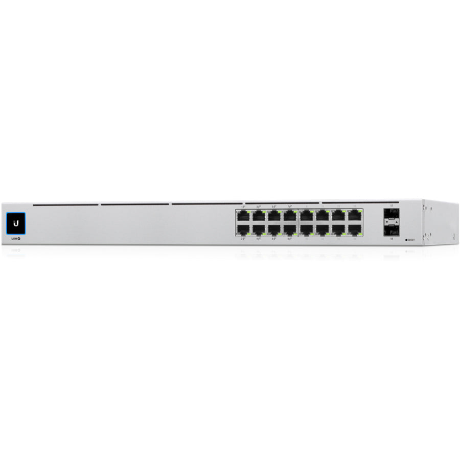 Ubiquiti UniFi USW-16-POE 16-Port Gigabit Managed Layer 2 Switch with PoE+ and SFP Ports