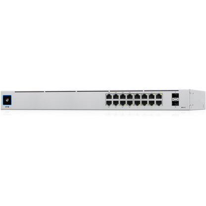 Ubiquiti UniFi USW-16-POE 16-Port Gigabit Managed Layer 2 Switch with PoE+ and SFP Ports