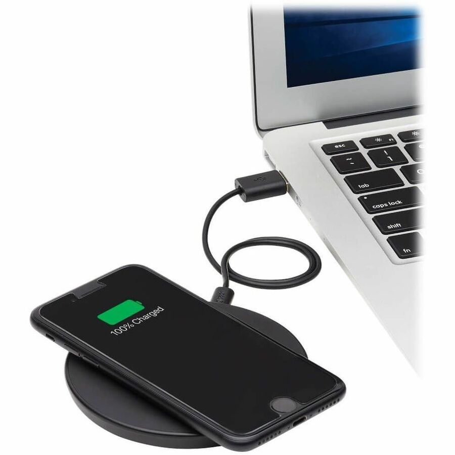 Eaton Tripp Lite Series 10W Wireless Fast-Charging Pad - Qi Certified, Apple & Samsung Compatible, Black
