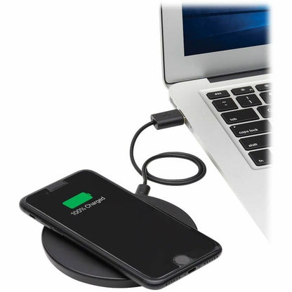 Eaton Tripp Lite Series 10W Wireless Fast-Charging Pad - Qi Certified, Apple & Samsung Compatible, Black