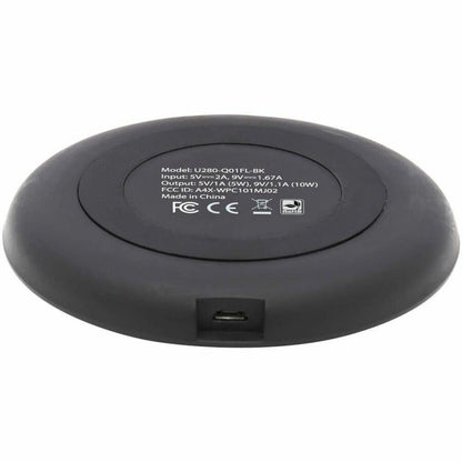 Eaton Tripp Lite Series 10W Wireless Fast-Charging Pad - Qi Certified, Apple & Samsung Compatible, Black